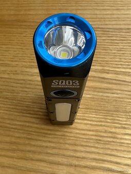 Warsun SQ03 nabíjecí svítilna LED + COB vč.aku 5500mAh, NOVÁ - 6