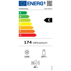 Kombinovaná chladnička LG GBV7280CEV - 6