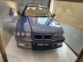 Model BMW M3 e36 coupe 1:18 SOLIDO modrý - 6