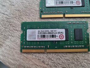 Operační paměť 4GB DDR3 / DDR3L 1600MHz, So-dimm - 6