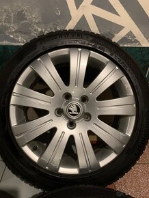 Alu kola Škoda R17 5X112 ZIMNÍ PNEU 205/50 R17 CONTINENTAL - 6