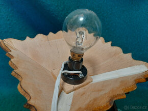 Romantická dřevěná lampička s lesními motivy - 6
