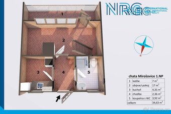 Prodej chata, 4+kk, 70m2, Mirošovice u Říčan - 6