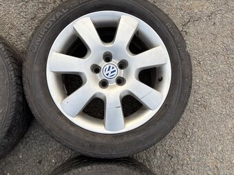 Original letní kola VW Golf 5x100 6,5J ET42 205/55 R16 - 6