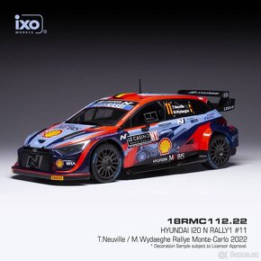 Modely Hyundai i20 Rally1 1:18 IXO - 6