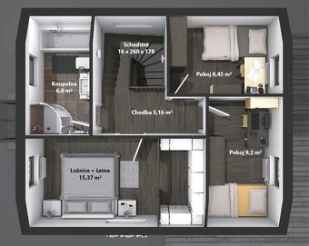 Rodinný dum 4kk s pozemkem 902m2 - 6