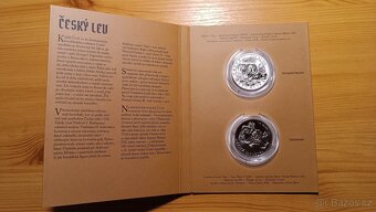 Sada dvou stříbrných 1oz mincí Český lev 2018 - 6