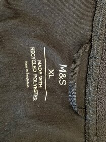 M&S černá fleecová pánská bunda XL - 6