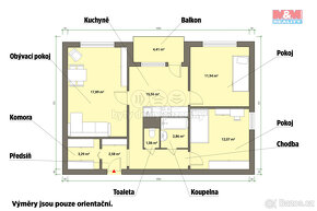 Prodej bytu 3+1, 66 m², Cheb, ul. Přátelství - 6