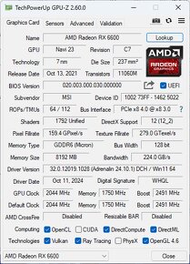 PC Ryzen 5 3600, 16GB RAM, SSD 2TB, RX6600 8GB, Win 11 - 6