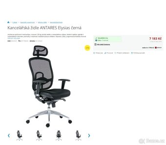 Kancelářská židle Antares ergonomická PC 7183,- - 6