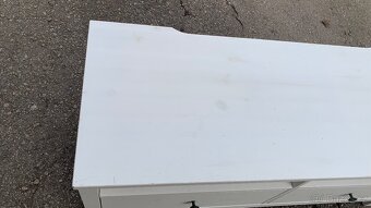 Ikea Hemnes Tv komoda bílé mořidlo, masiv ODĚRKY - 6