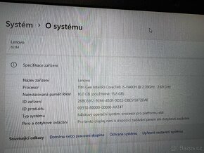 Herní Lenovo Legion 5 I5 11400 RTX 3060 6GB 16GB RAM - 6