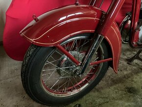 Jawa 350/354 1955, první kývačka, půlbuben - 6