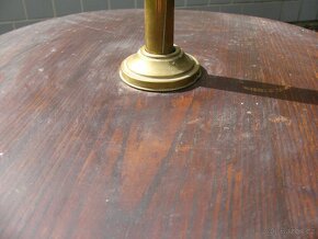 velká dřevěná starožitná lampa - 6