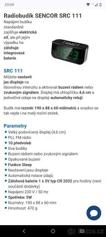 Rádiobudík Sencor - 6