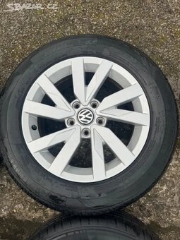 ORIGINÁL Alu Volkswagen Aragon R16, 5x112 - LETNÍ PNEU - 6