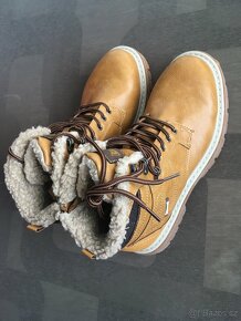 Kotníkové zimní boty s kožíškem na zip - Landrover - 6
