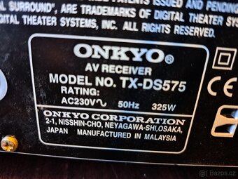 Receiver Onkyo TX-DS 575 - číst popis - 6