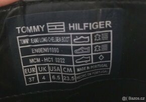 Tommy HilfigerJeans vysoké kožené dámské boty - 6