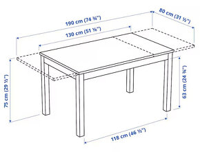 Jidelni stůl - IKEA LANEBERG - 6