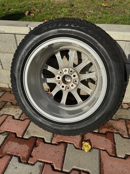 Originální bmw Alu kola 225/55/17 pneu pirelli zimní. - 6