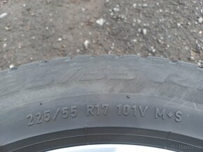 Prodám sadu Orig ALU kol Mazda 225/55R17 zimní - 6