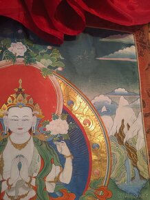 Velká tibetská thangka, thanka - originál obraz - 6