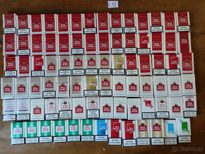 Retro prázdné krabičky od cigaret 2 - 6