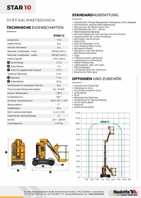 Pracovní sloupová aku plošina Haulotte STAR 10 - 6