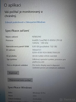 Dell Latitude 5500 i5 8365, 8GB RAM, SSD 256GB - 6