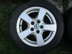 Alu kola Škoda 5x100 R14 Pneu zimní 185/60R14 - 6