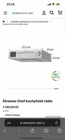 Streamo Chef kuchyňské rádio One Concept - 6