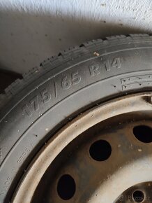 Zimní pneu 175/65r14,disk 4x108 r14 - 7