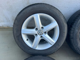 195/65R15 letní pneu alu kola VW GOLF VII 6x15 5x112 ET43 - 7