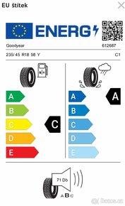 Letní pneu Goodyear eagle F1 R18 235/45 (Škoda Superb) - 7