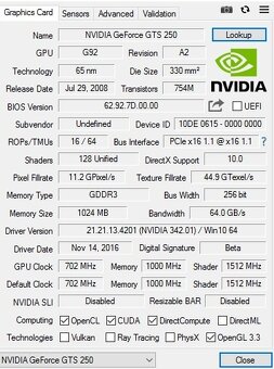 Palit GTS 250 1 Gb, DVI, HDMI a VGA - 7