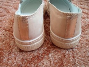 Růžové zlaté boty polobotky - 35 - 7