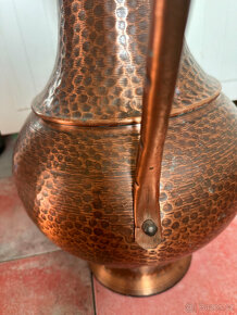 Měděný tepaný džbán - váza - 58cm - 7