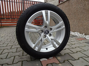 ZIMNÍ ALU 17" 5x112 pneu 205/50R17 PĚKNÝ STAV - 7