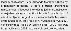 DIEGO ARMANDO MARADONA - prodám ORIGINÁLNÍ šálu. - 7