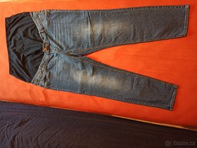 Těhotenské kalhoty vel L a džíny vel.44 a 46 - 7