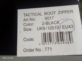 Tactical boot's Zipper, Brandit, Thinsulate, , vel. 43,new - 7