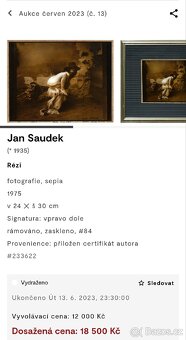 Jan Saudek #81 Moje Rézi.25×30cm.Originální foto.1974 - 7