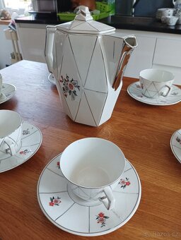 KUBISTICKÁ PORCELÁNOVÁ ČAJOVÁ SOUPRAVA CCP JM PORT DE LA CZE - 7