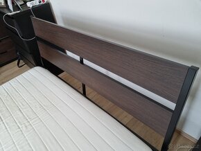 Manželská postel IKEA Trysil 200x160 + rošty + matrac - 7