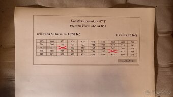 Turistické známky č. 1 - 2635 AKTUALIZACE 17.2.25 - 7