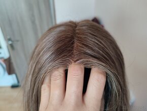 Nová přirozená blond Lacefront paruka s ombré - 7