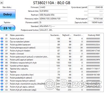 PATA hard disky, HDD 3,5", odzkoušené, cena od 149,- kus - 7