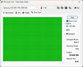 1x NOVÉ a 1x použité SSD NVME M.2 2280 Samsung 980 1TB - 7